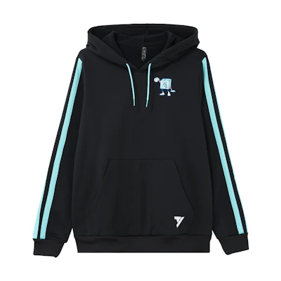 adidas Black Pullover Sweatshirt Retro Varsity Colorblock Basketball Style HB3125
