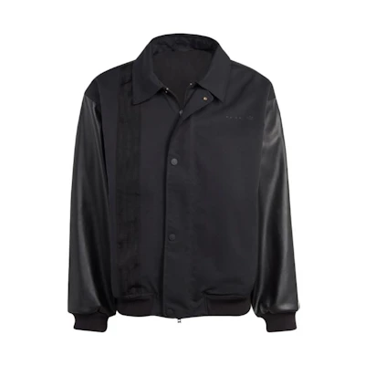 adidas Black Retro Logo Embroidered Print Patchwork Jacket IC8400