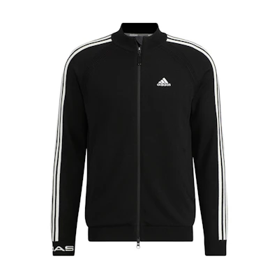 adidas Black Retro Track Jacket with Logo Print and Three Stripes Design HP1994