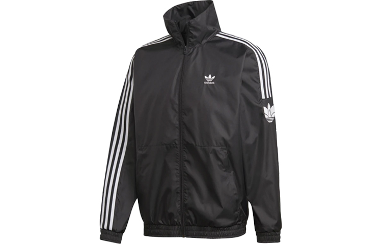 adidas Black Retro Training Striped Track Jacket GN1862