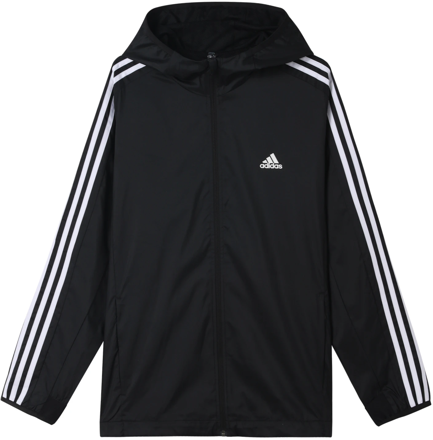 adidas-black-running-training-hooded-jacket-fall-season-gq-0622