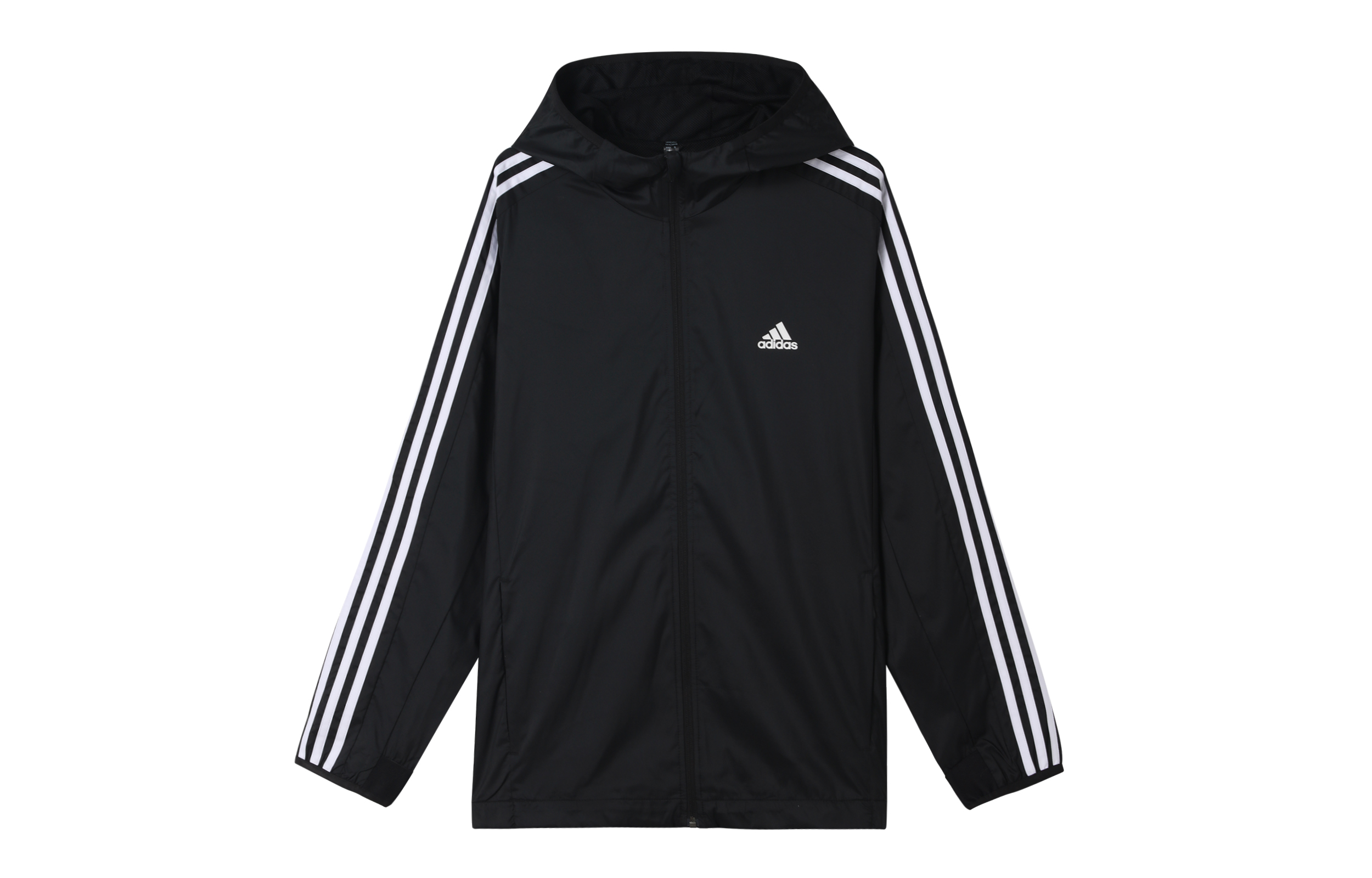 adidas Black Running Training Hooded Jacket - Fall Season GQ0622 圖 2