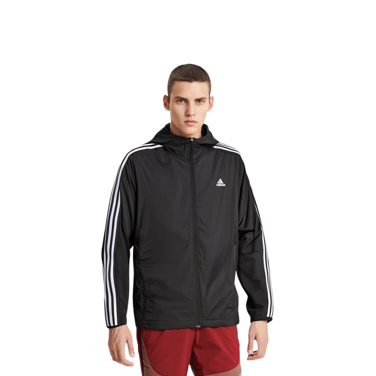 adidas Black Running Training Hooded Jacket - Fall Season GQ0622 圖 8