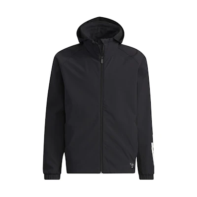 adidas Black Running Training Hooded Jacket H40880