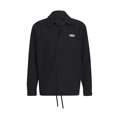 adidas Black Snap Button Polo Collar Casual Jacket HC9446