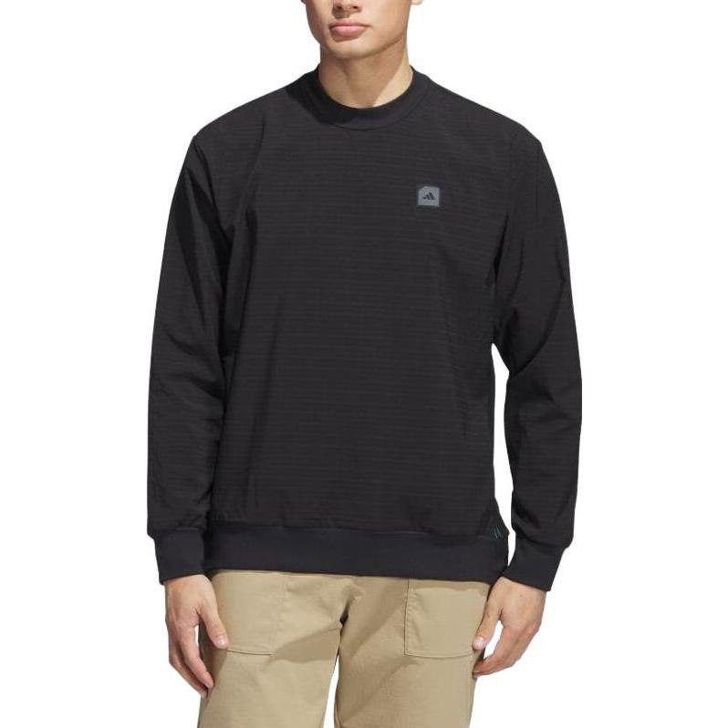 Lookbook adidas Baju Sejuk Hitam Slim Fit Lengan Panjang Crewneck Lelaki IL9647