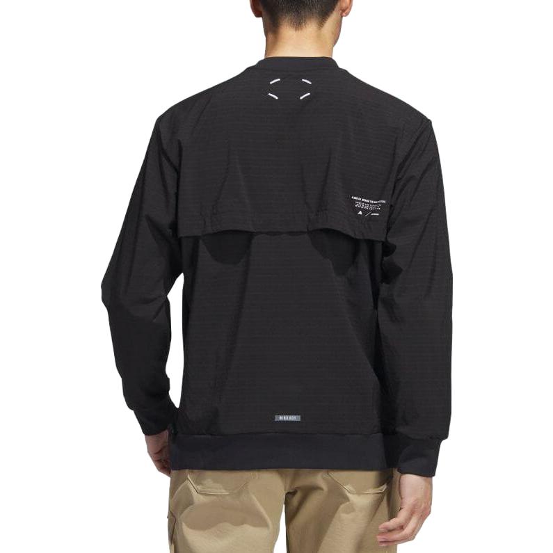 Shop adidas Baju Sejuk Hitam Slim Fit Lengan Panjang Crewneck Lelaki IL9647