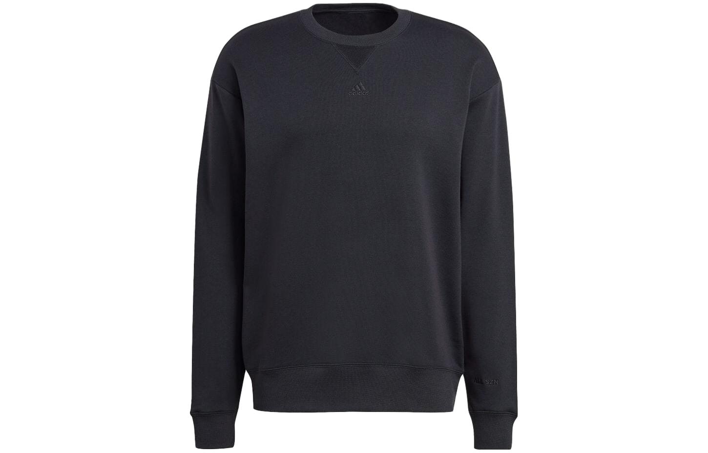 adidas Black Solid Crewneck Sweatshirt Japan Edition IC9807-JAPAN