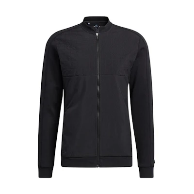 adidas Black Solid Full-Zip Golf Jacket GU5122