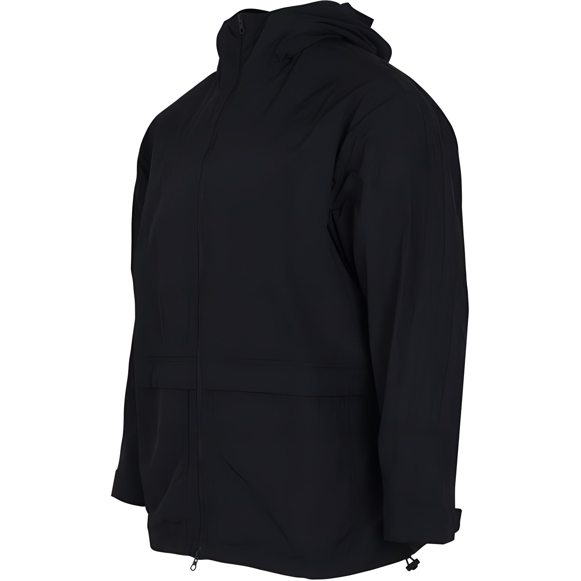 adidas Black Solid Full-Zip Hoodie Jacket with Logo HF5904