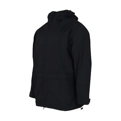 adidas Black Solid Full-Zip Hoodie Jacket with Logo HF5904