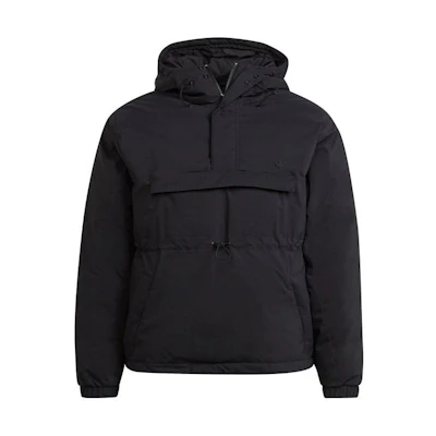 adidas Black Solid Half-Zip Hoodie Jacket H14124