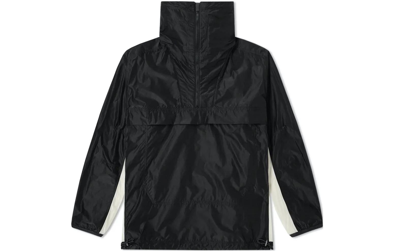 adidas Black Solid Half-Zip Long-Sleeve Jacket BR1779