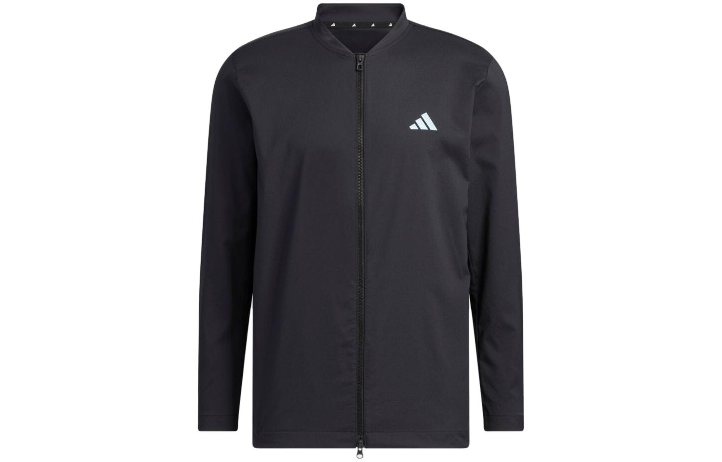 adidas Black Solid Logo High-Neck Zip Jacket (Japanese Edition) HS9994-JAPAN