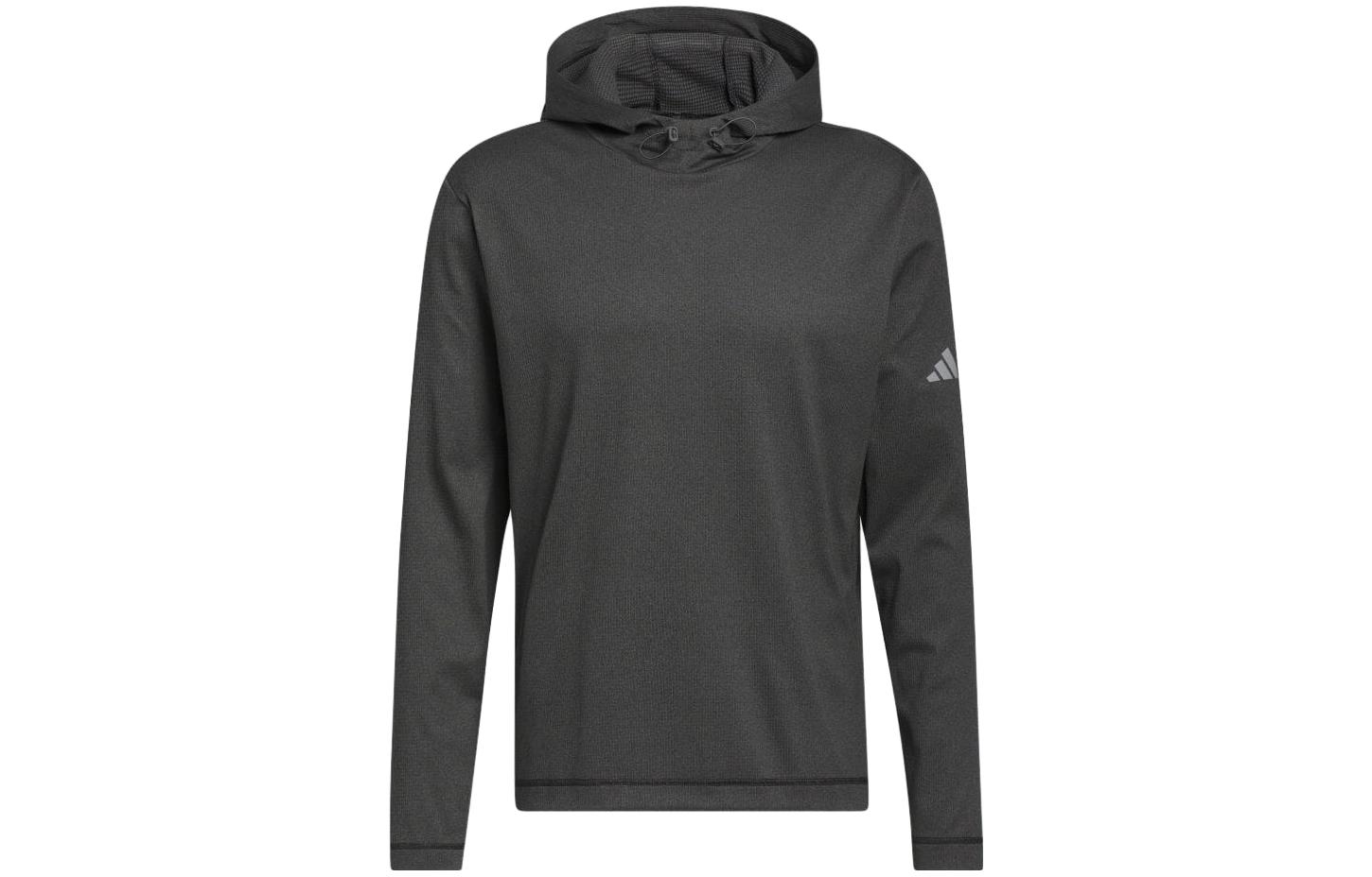 adidas Black Solid Logo Oversized Long Sleeve Hoodie HZ0419