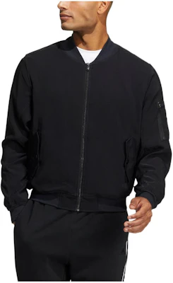 adidas 黑色基本款Logo印花拉鍊飛行夾克 HS3406 Buy adidas 黑色基本款Logo印花拉鍊飛行夾克 HS3406