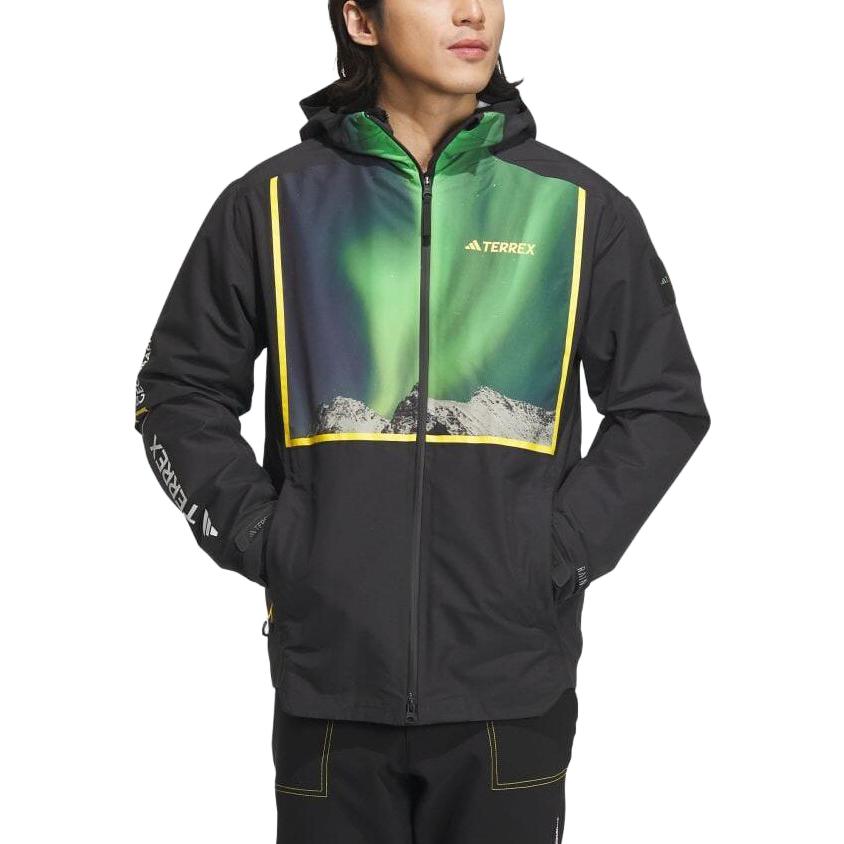 adidas Black Solid Pattern 3-in-1 Hooded Jacket IL8959 圖 4