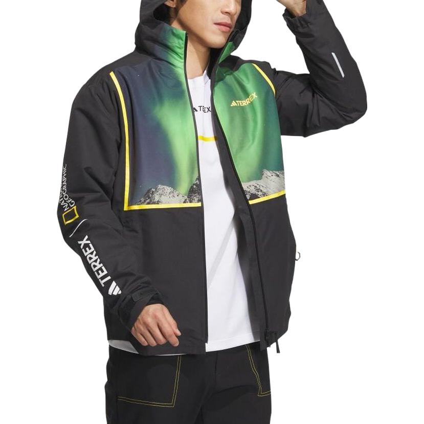 adidas Black Solid Pattern 3-in-1 Hooded Jacket IL8959 圖 6