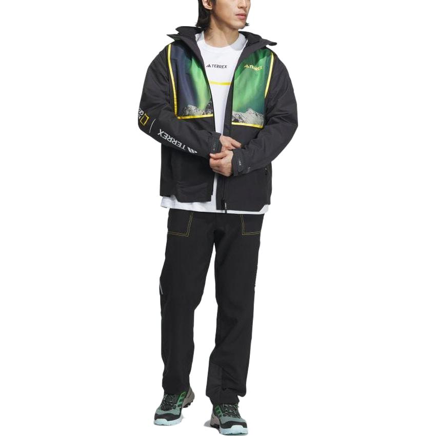 adidas Black Solid Pattern 3-in-1 Hooded Jacket IL8959 圖 7