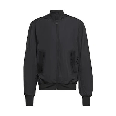 adidas Black Solid V-Neck Zip Long-Sleeve Sports Jacket HG3107