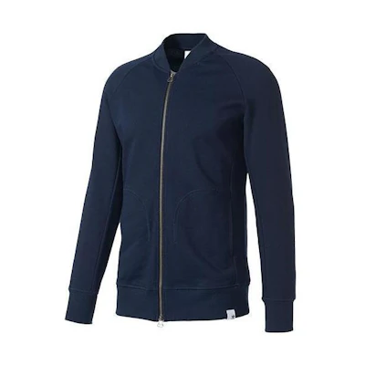 adidas Black Solid Zip-Up Jacket BQ3112-INK