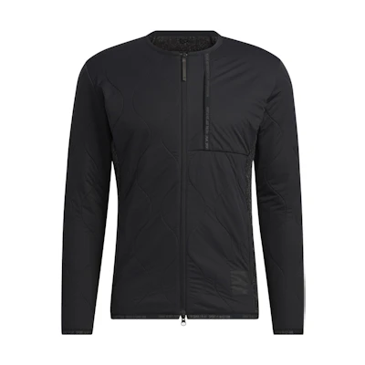 adidas Black Solid Zip-Up Long Sleeve Jacket GT3307