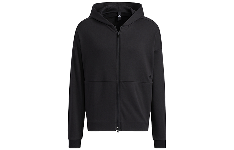 adidas Black Sports Hooded Zip-Up Jacket HD0079