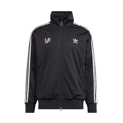 adidas Black Striped High-Neck Zip-Up Jacket AD0500
