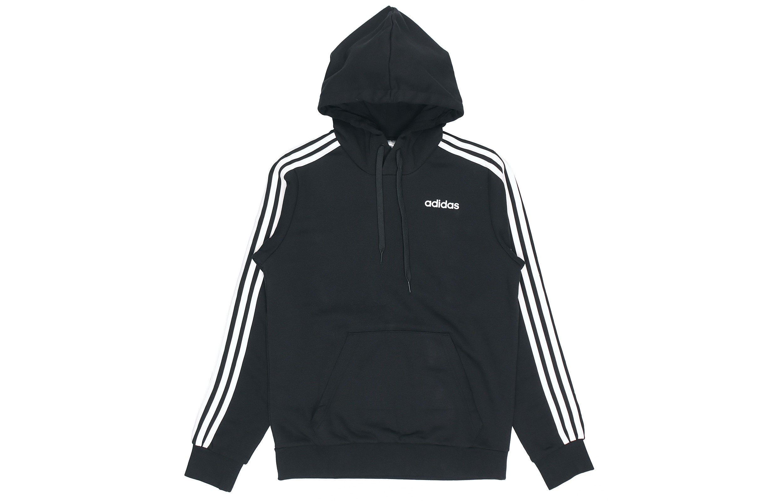 adidas Black Sweatshirt with Striped Sleeves DU0498
