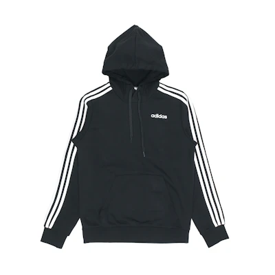 adidas Black Sweatshirt with Striped Sleeves DU0498