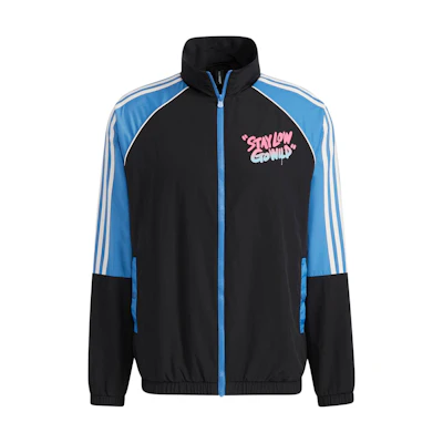 adidas Black Three-Stripes Track Jacket Casual Sweatshirt HG9040