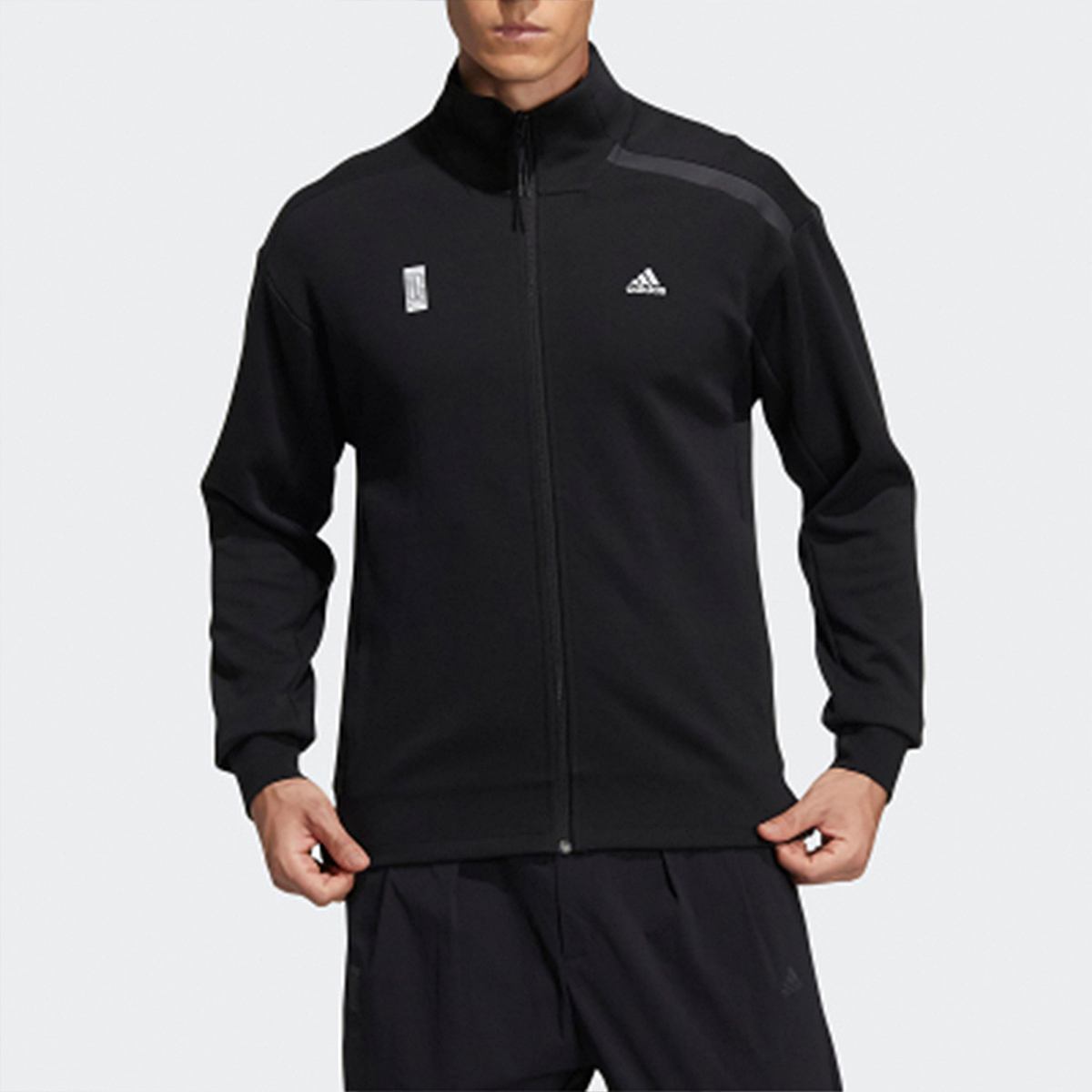 adidas Black Track Top Jacket Casual Sportswear GP0907 圖 4