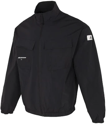 adidas Black Utility Logo Patch Stand Collar Long Sleeve Jacket IP4987 Order adidas Black Utility Logo Patch Stand Collar Long Sleeve Jacket IP4987