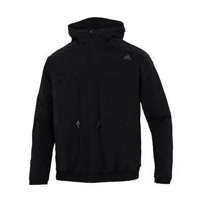 adidas Black Utility Workwear Multi-Pocket Hooded Jacket H38399