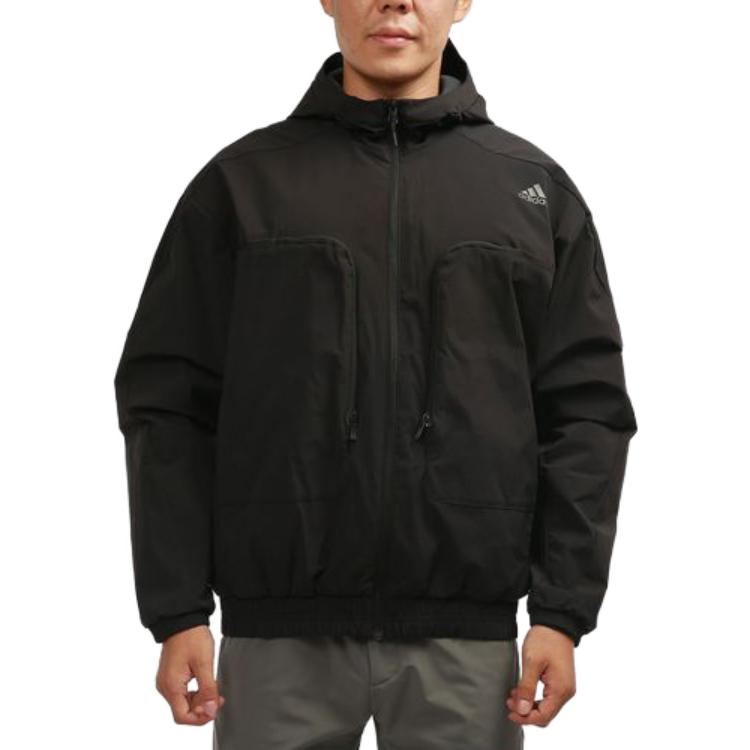 Sizing adidas Black Utility Workwear Multi-Pocket Hooded Jacket H38399