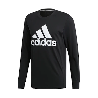 adidas Black Vintage Crewneck Long-Sleeve Sweatshirt EB5266