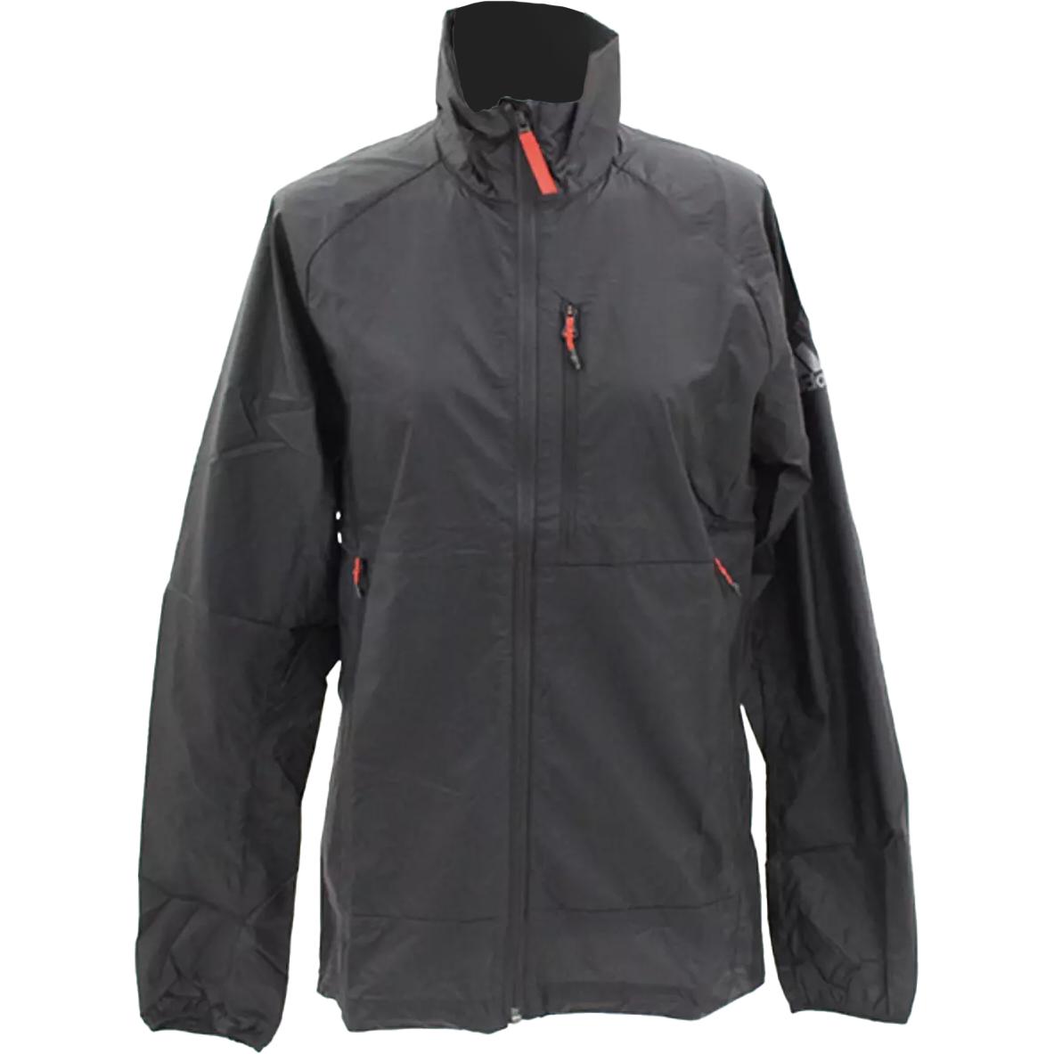 adidas Black Windbreaker Jacket with Breathable Logo Design EH3951