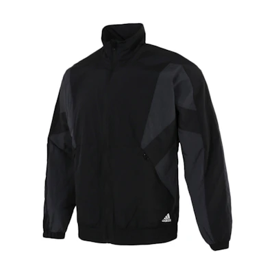 adidas Black Windproof Breathable Training Running Jacket HE0587