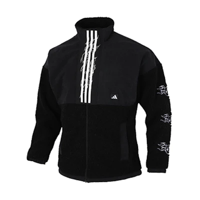 adidas Black Windproof Casual Warm Sports Jacket GM4435