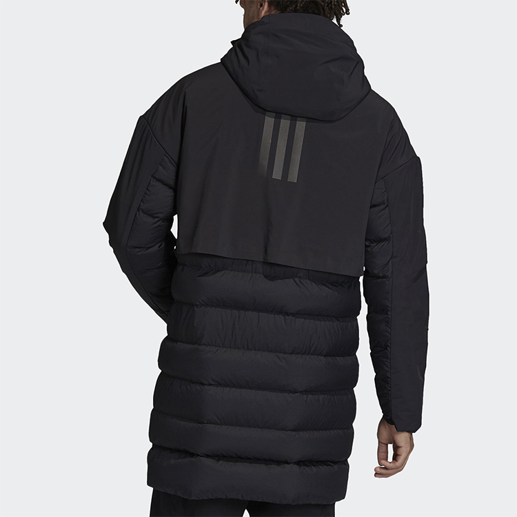 adidas Black Windproof Hooded Down Jacket for Winter Outdoor Activities. DZ1421 圖 5
