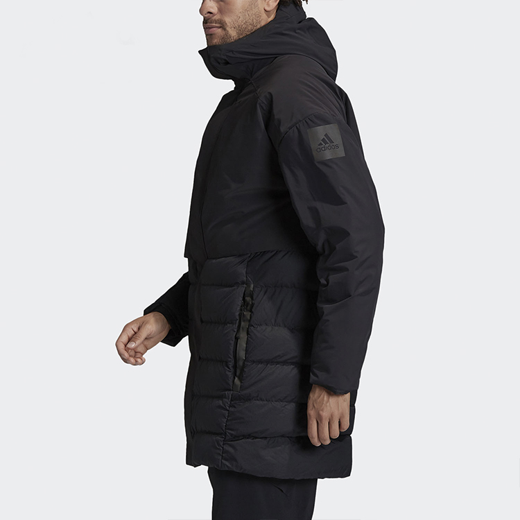 adidas Black Windproof Hooded Down Jacket for Winter Outdoor Activities. DZ1421 圖 6