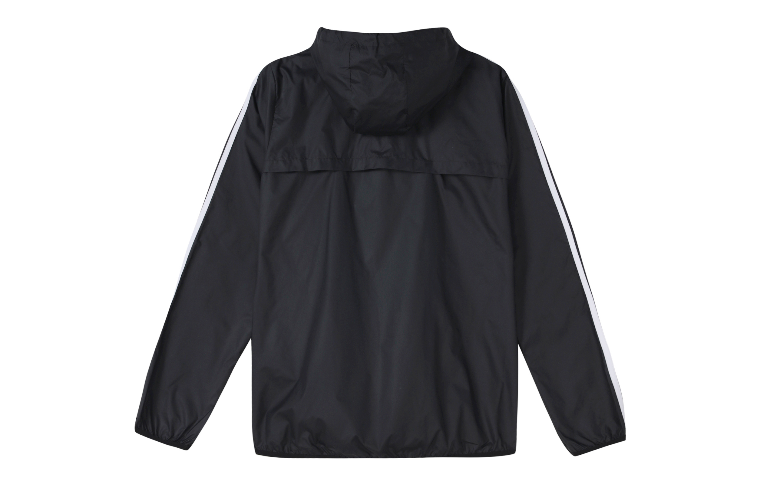 Lookbook adidas 黑色防風連帽梭織外套 休閒運動服 GK9026