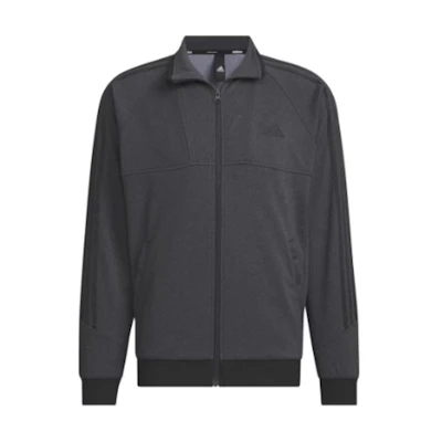 adidas Black Zip-Up Long-Sleeve Jacket with Logo Print IS5161