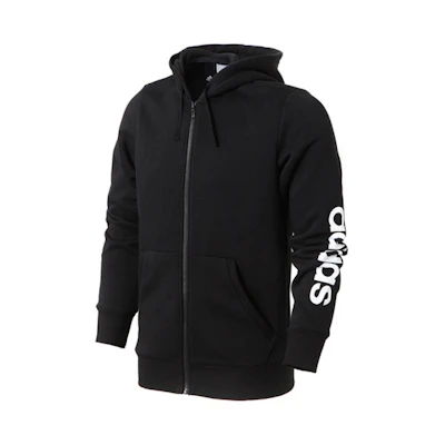 adidas Black Zip Knit Hoodie Jacket BR4058