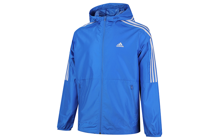 adidas Blue Casual Sports Hooded Jacket FT2834