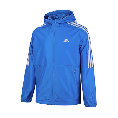 adidas Blue Casual Sports Hooded Jacket FT2834