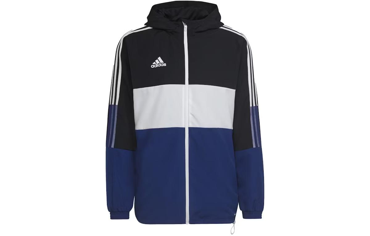 adidas Blue Colorblock Zip-Up Hoodie Jacket H33692