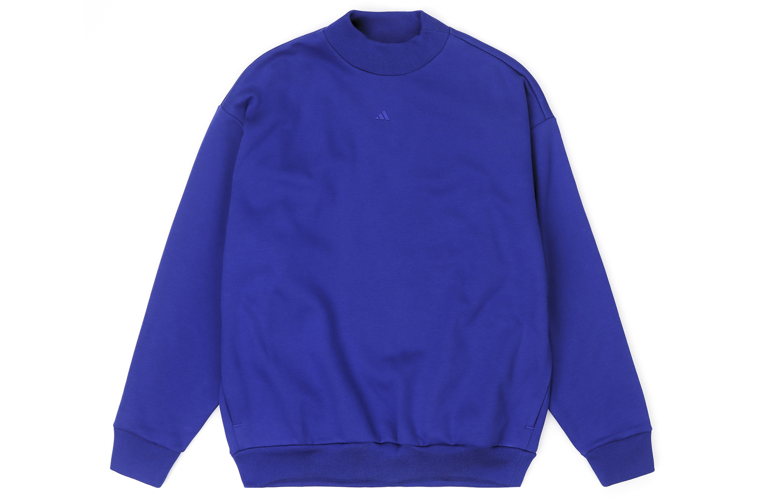adidas Blue Crewneck Long Sleeve Sweatshirt with Back Logo Print Unisex IX1963
