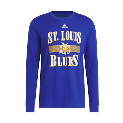 adidas Blue Crewneck Sweatshirt with Letter Logo Print - Classic Style HS0351