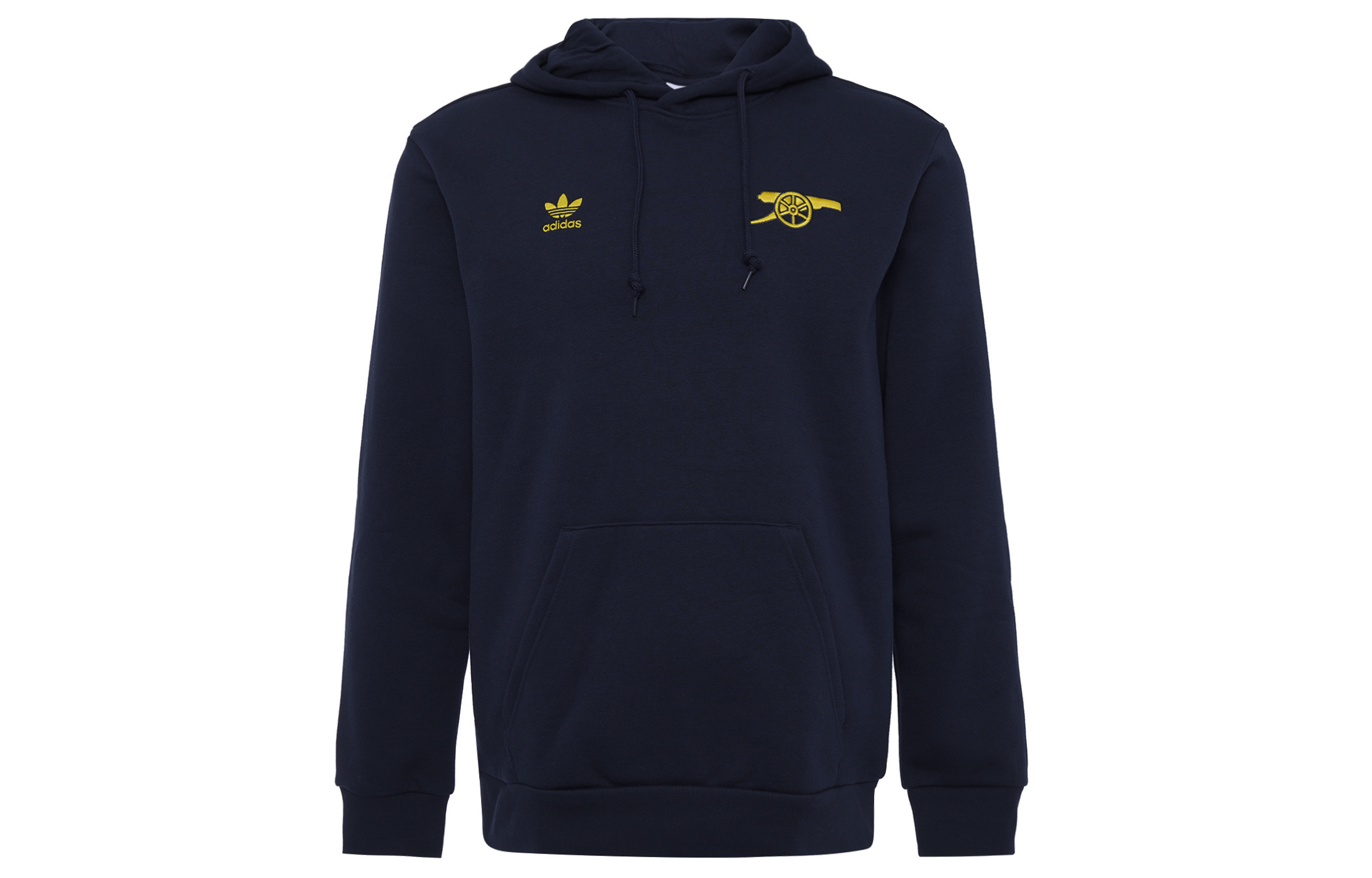 adidas Blue Embroidered Logo Soccer Hoodie IK8713